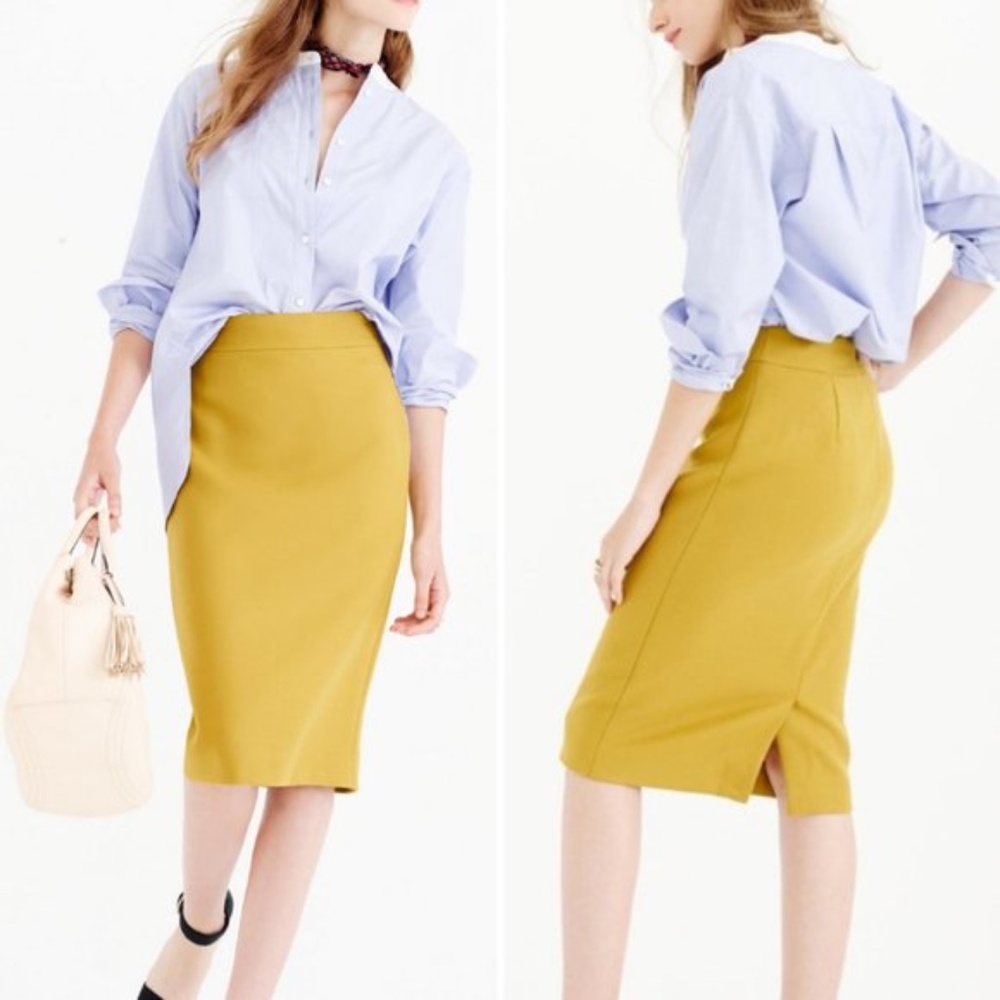 J Crew No. 2 Wool Pencil Skirt Size 2